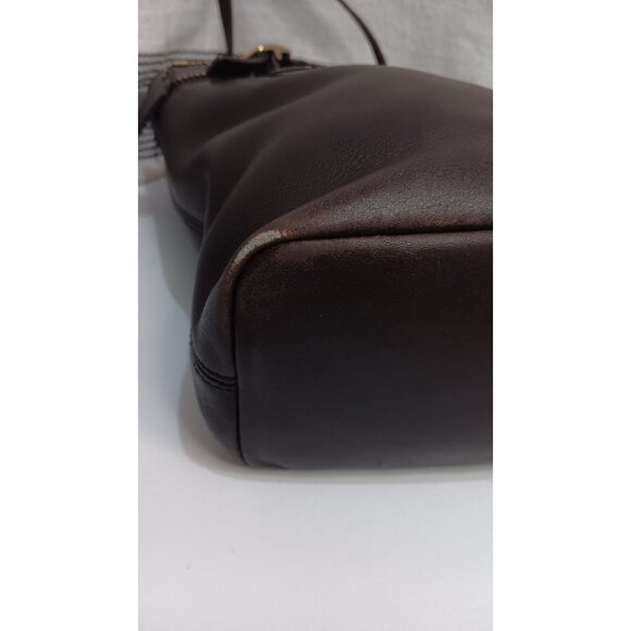 Coach Brown Leather Legacy 9803 Vintage Classic United States Bucket Handbag - Picture 6 of 11